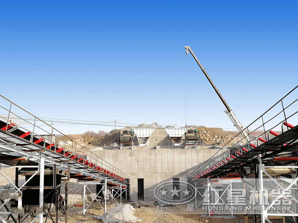 福建莆田建筑石料破碎制砂現場