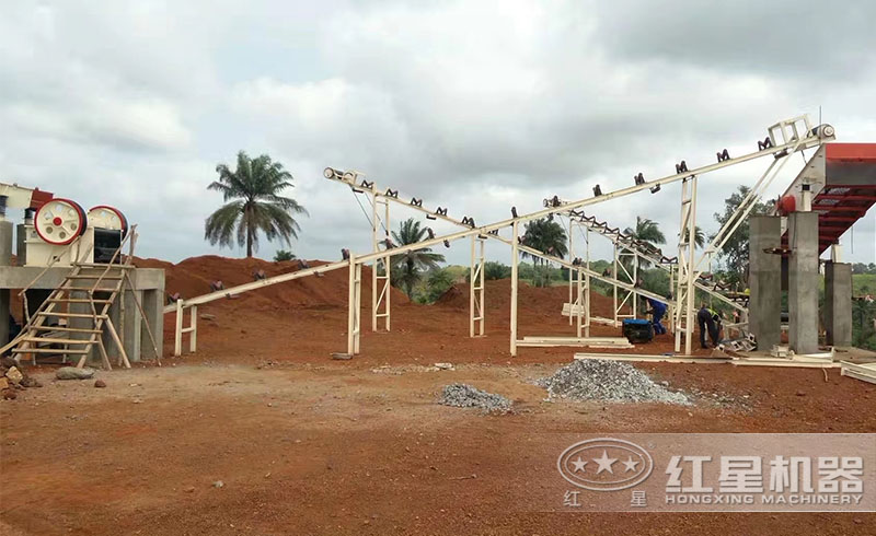 紅星用戶碎石生產(chǎn)線現(xiàn)場(chǎng)