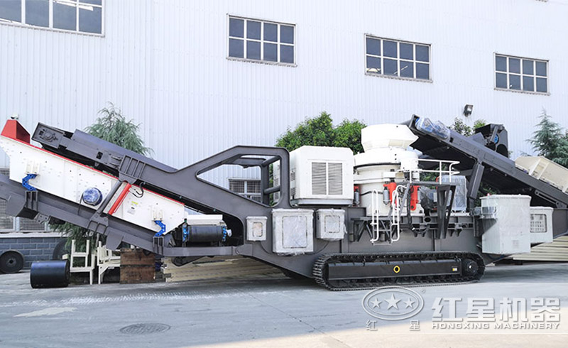 紅星履帶式建筑垃圾破碎機