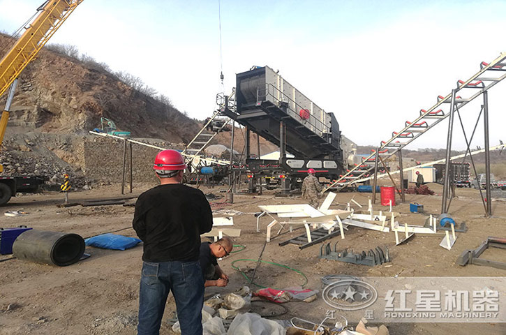 建筑垃圾破碎機設備安裝現(xiàn)場 建筑垃圾破碎機設備安裝現(xiàn)場